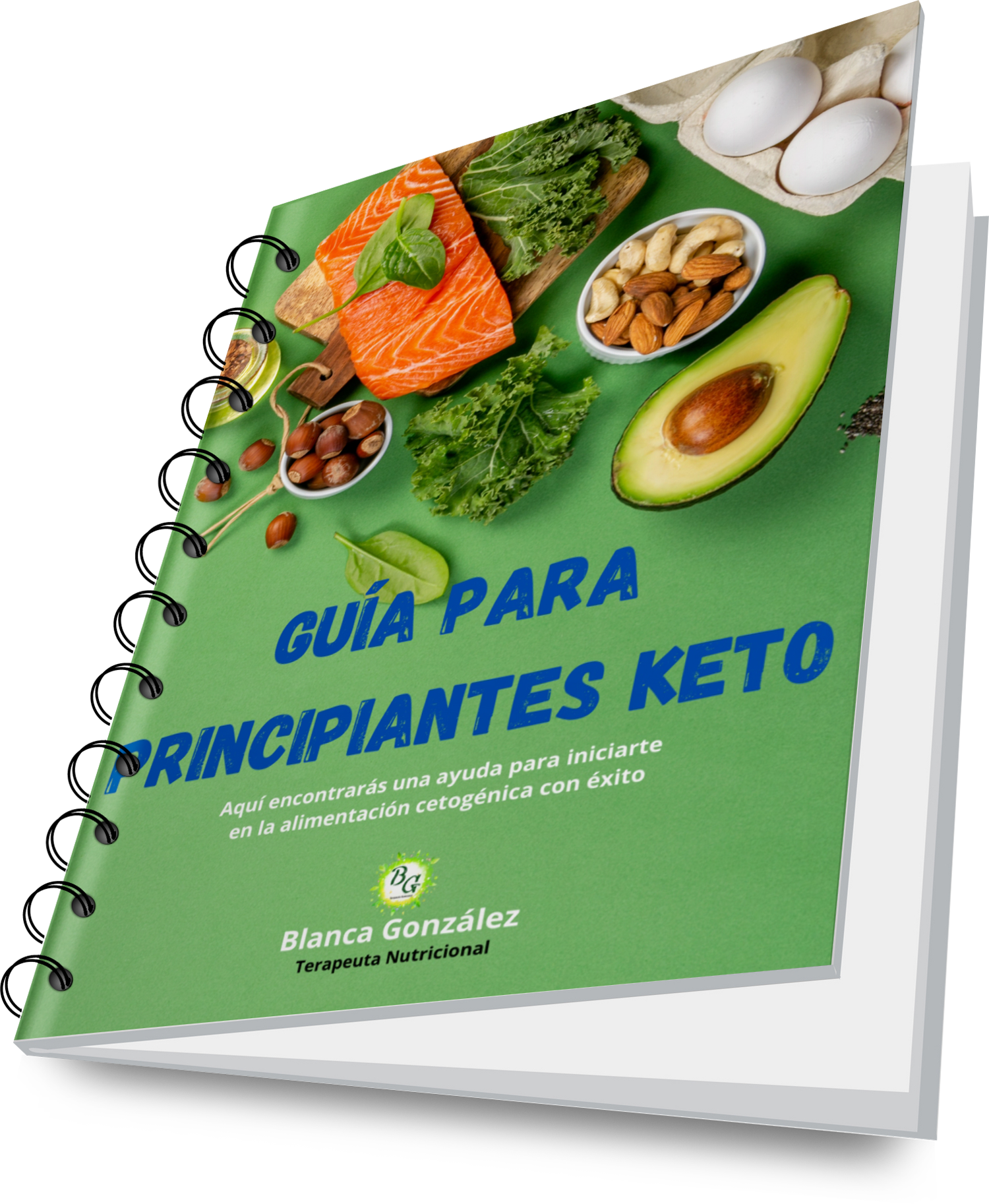 portada ebook imitando libro guia para principiantes keto (esta guía será gratuita con la compra del libro